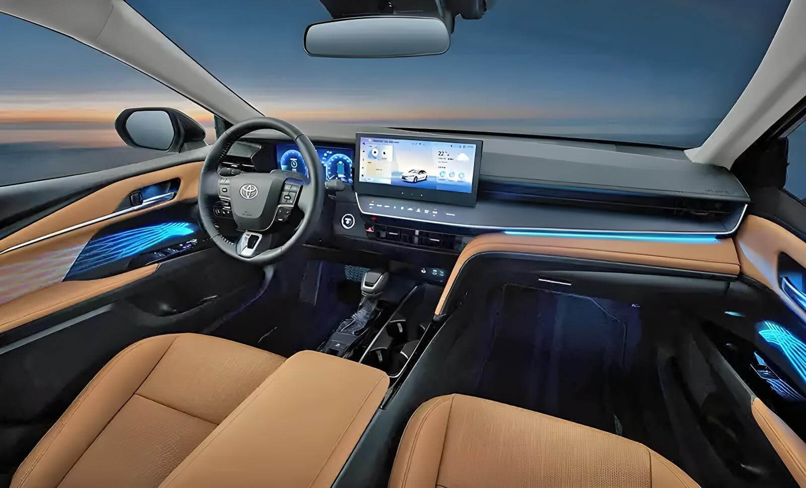 Интерьер Toyota Camry с премиум-отделкой — Subaru Impreza Toyota Camry практичность.